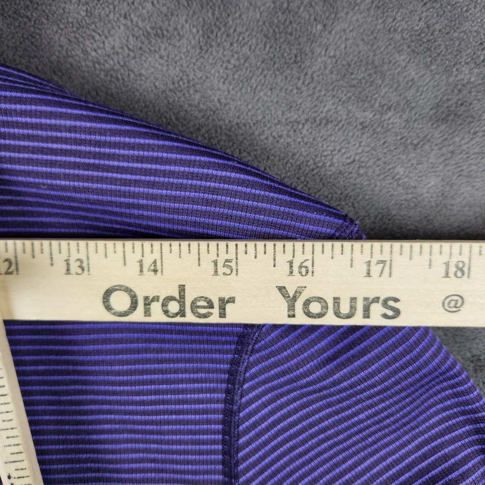 Patagonia Capilene 2 Top Womens XL Purple Striped V-Neck Lightweight Polartec - Picture 5 of 8